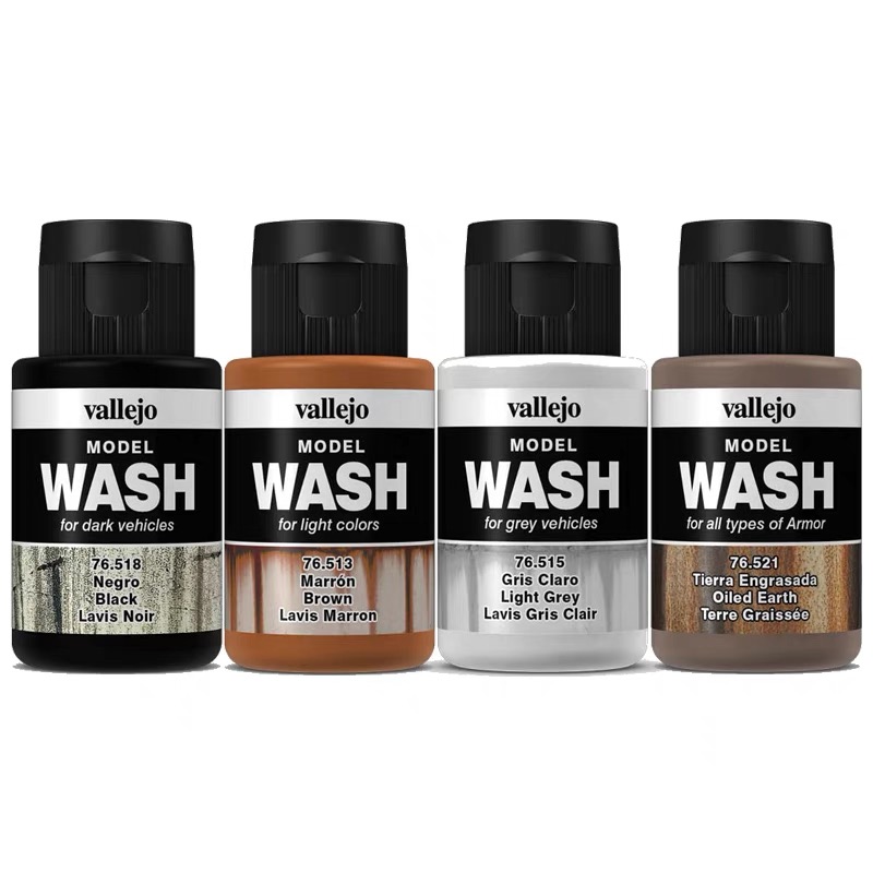 Tamiya Model Paint Set - 발레호 모델 워시 에이징 효과 컬러