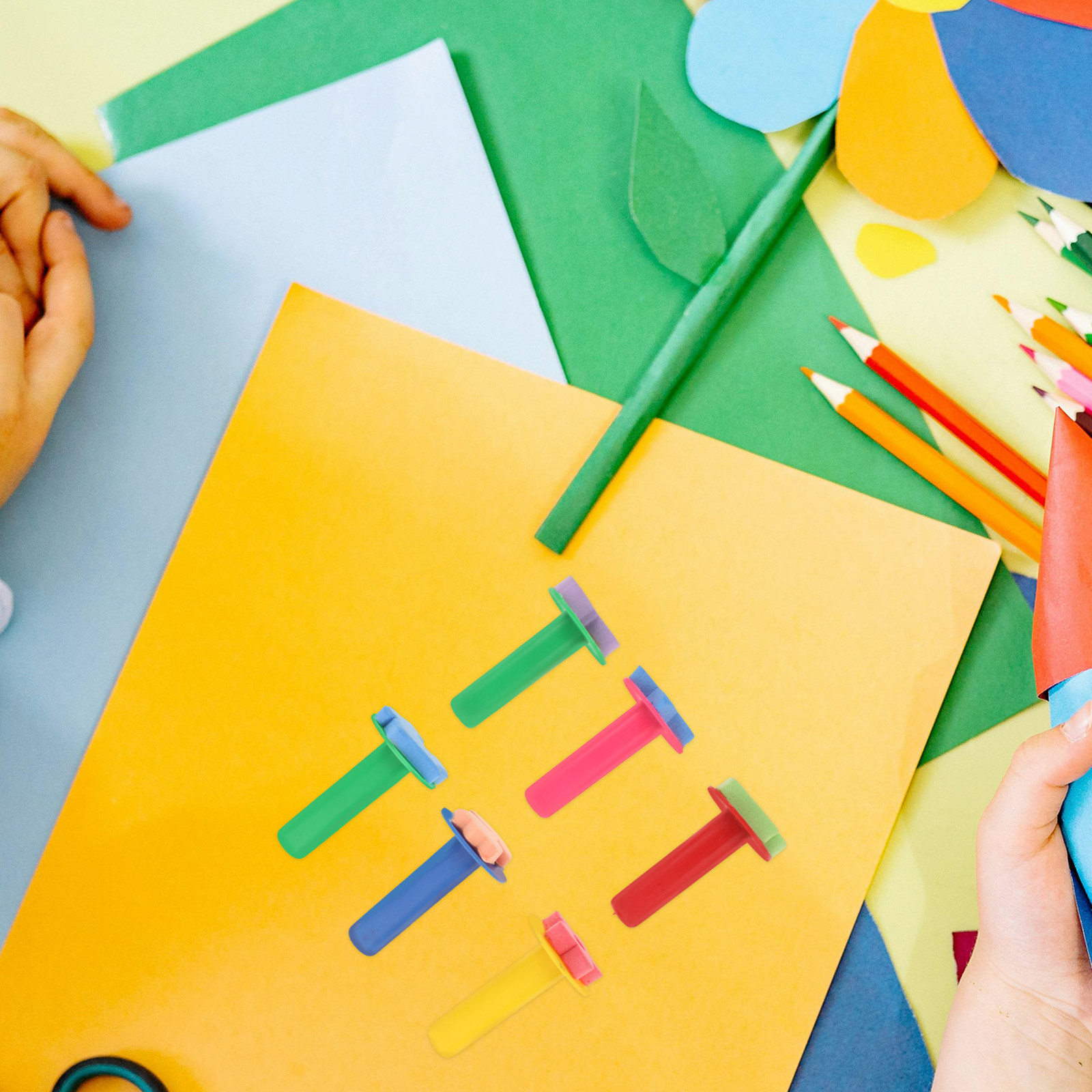 Kids Education Tools - 6Pcs 어린이 스폰지 스탬프 세트 안전한