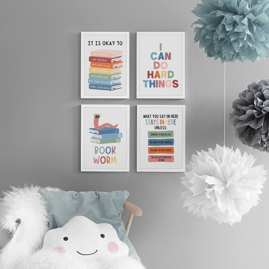 Kids Education Motivation - 영어 교육 인용문 동기 부여 교실