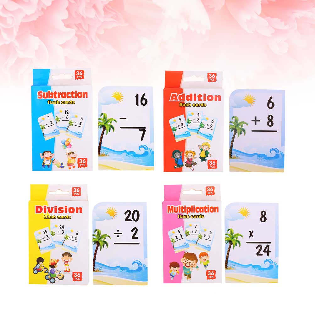 Kids Education Tools - 4박스 어린이 수학 학습 카드 유아