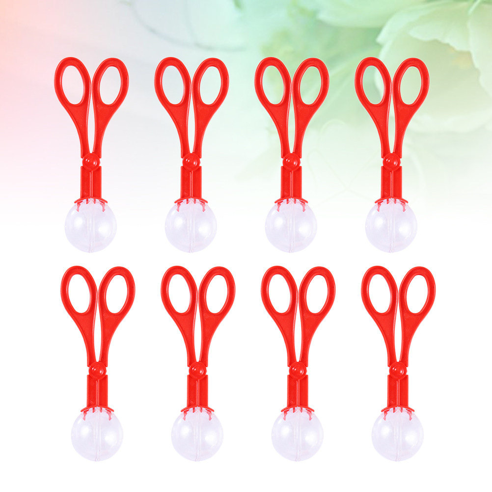 Kids Education Tools - 8Pcs 곤충 잡기 클램프 가위 레드