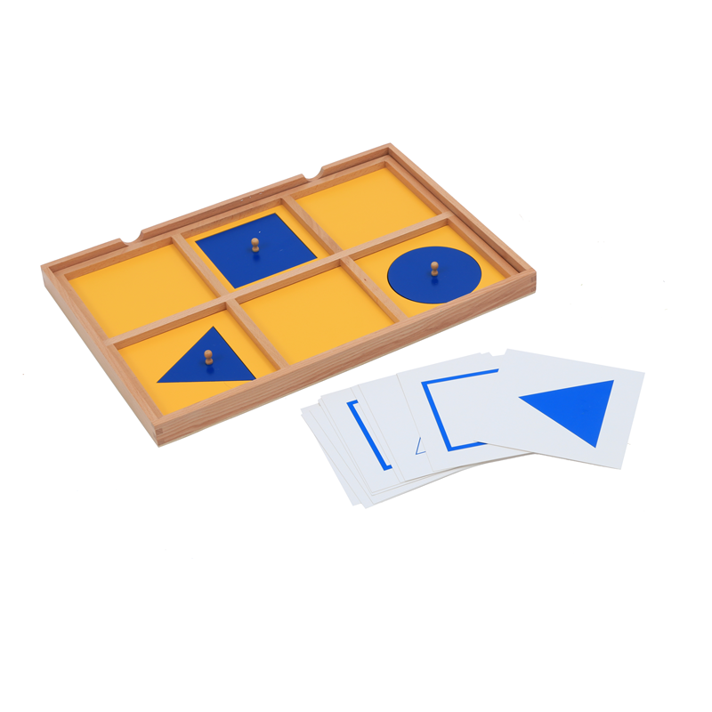 Kids Education Tools - 몬테소리 감각 장난감 기하학적 데모 트레이(제어