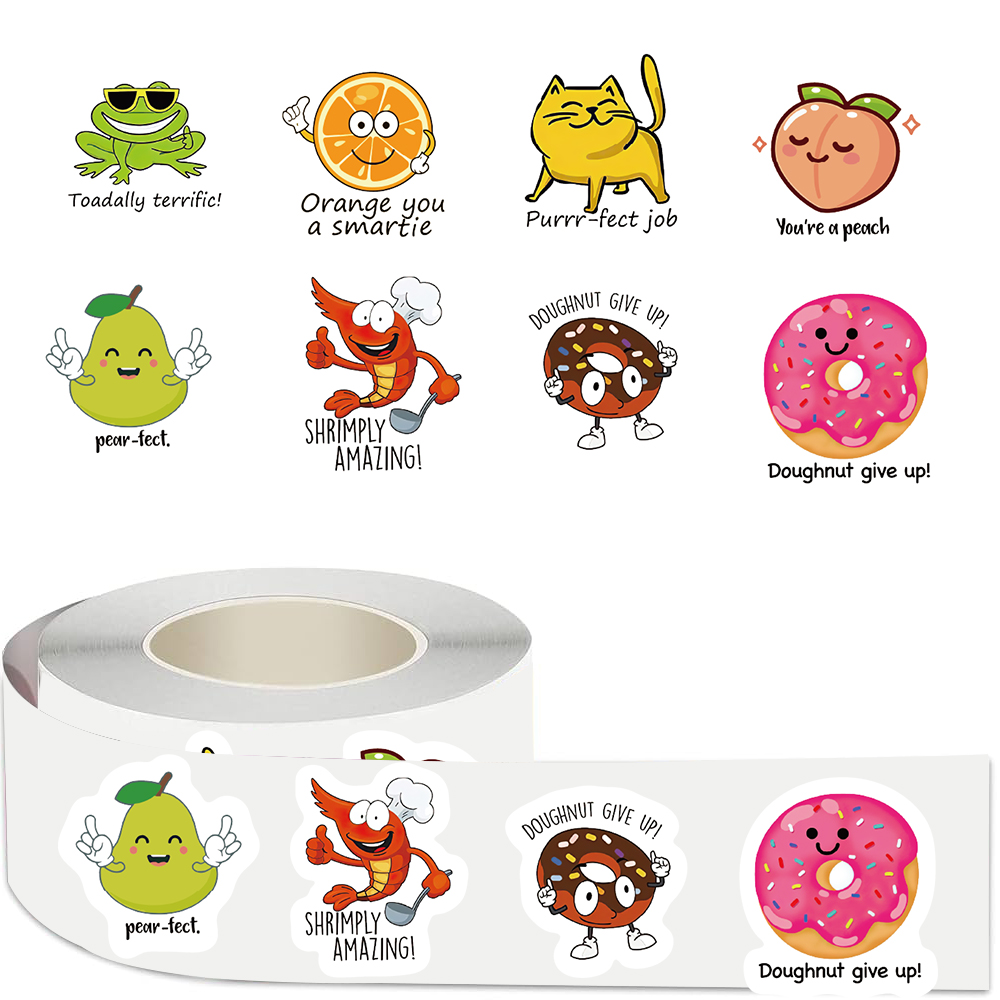 500pcs 롤 스크랩북 교육을위한 귀여운 데칼 학생  - Kids Education Motivation 리뷰 및 가격