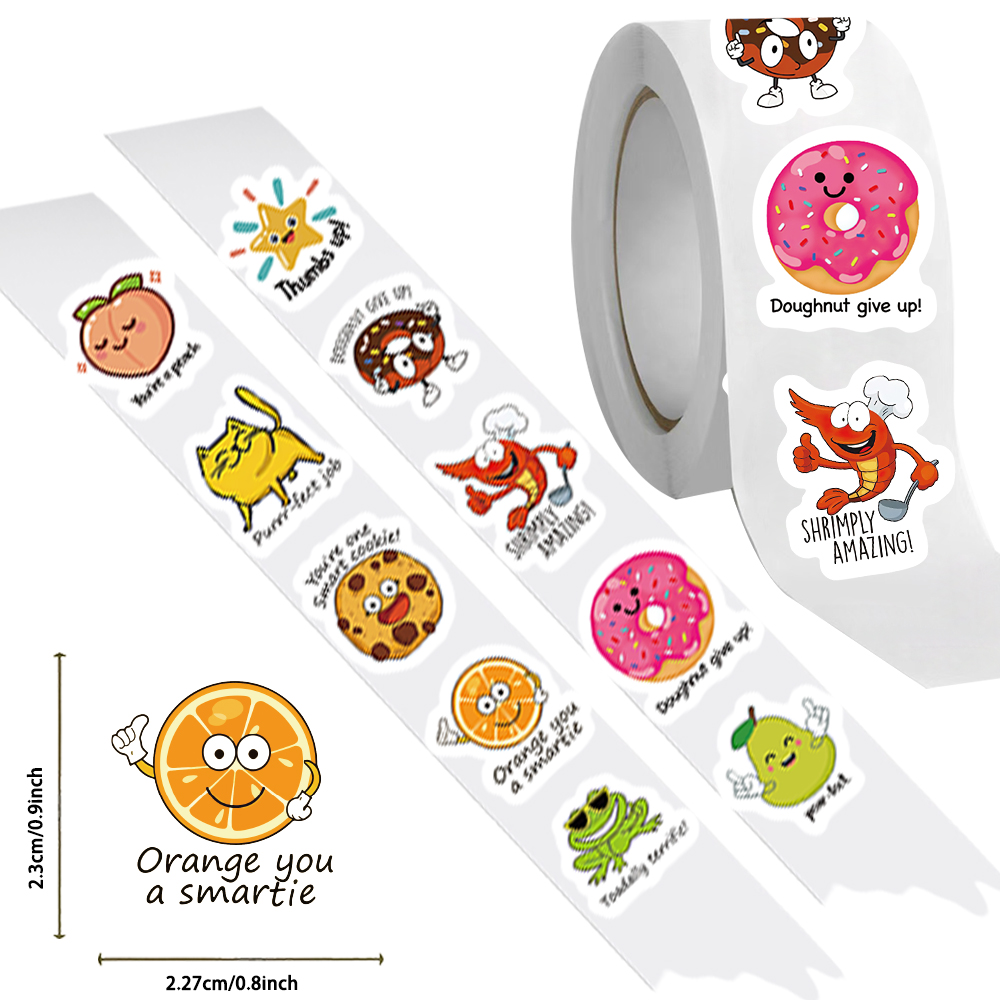 500pcs 롤 스크랩북 교육을위한 귀여운 데칼 학생  - Kids Education Motivation 리뷰 및 가격