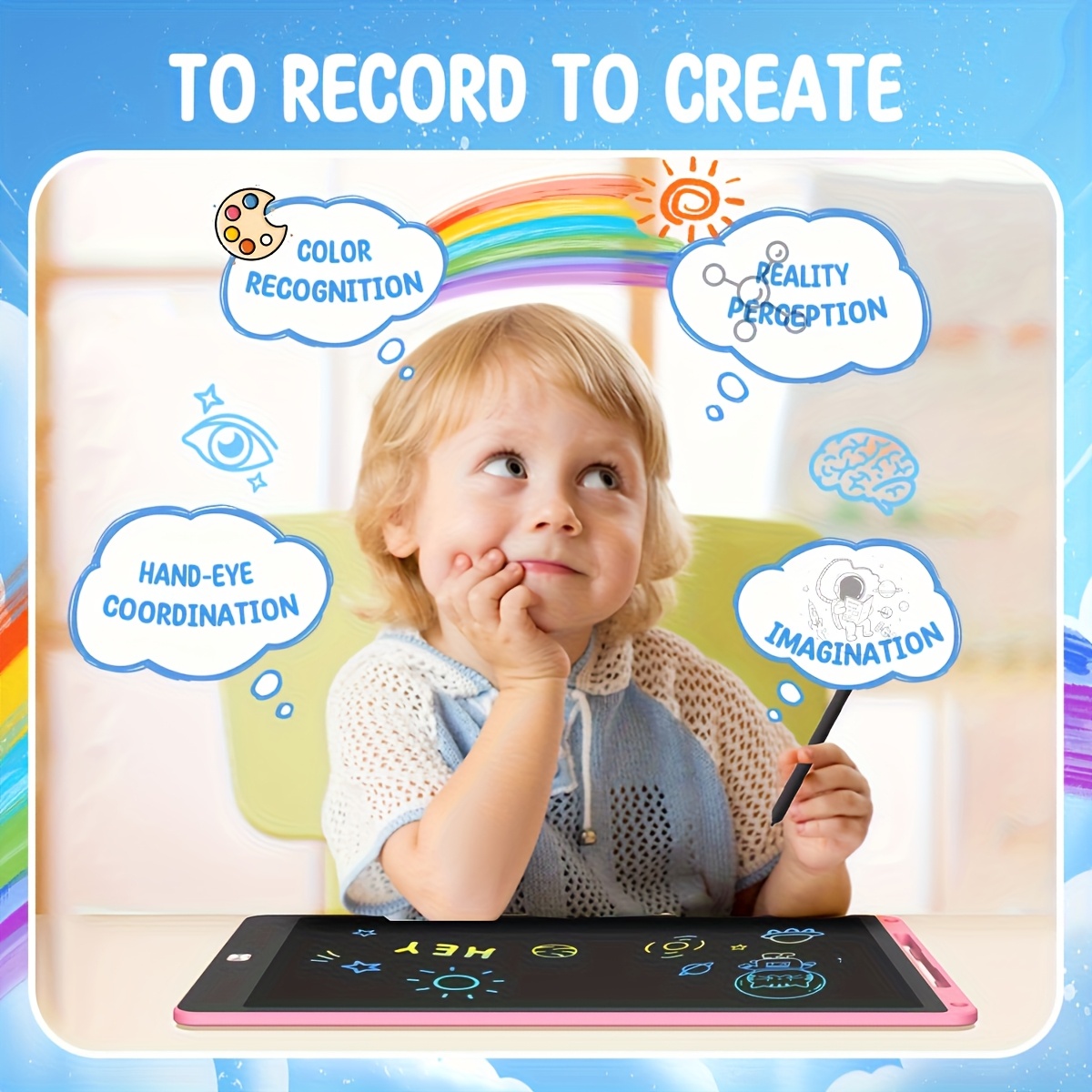8.5 인치 LCD 그리기 태블릿의 30pcs 마술 칠 - Kids Education Tools 리뷰 및 가격