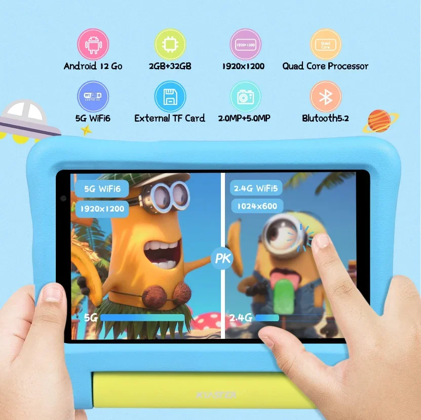 7인치 5G WiFi 6 안드로이드12 A133 키즈  - Kids Education Software For Pc 리뷰 및 가격