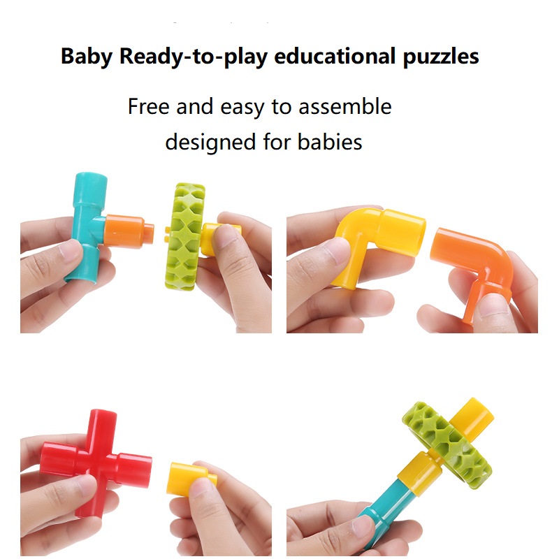 DIY 물 빌딩 블록 장난감, 교육용 파이프 감각 스템 - Kids Education Youtube 리뷰 및 가격