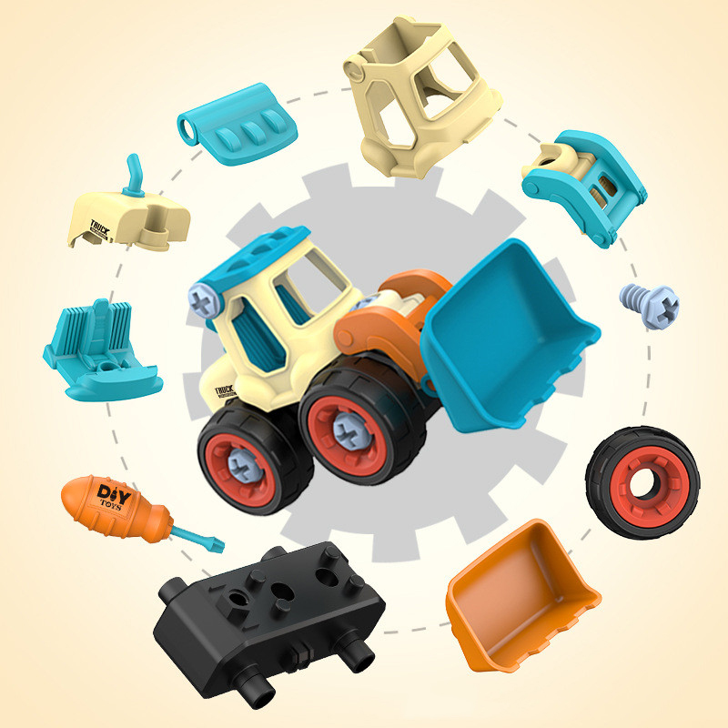 너트 분해 로딩 언로드 엔지니어링 트럭 굴삭기 불도저  - Kids Education Tools 리뷰 및 가격