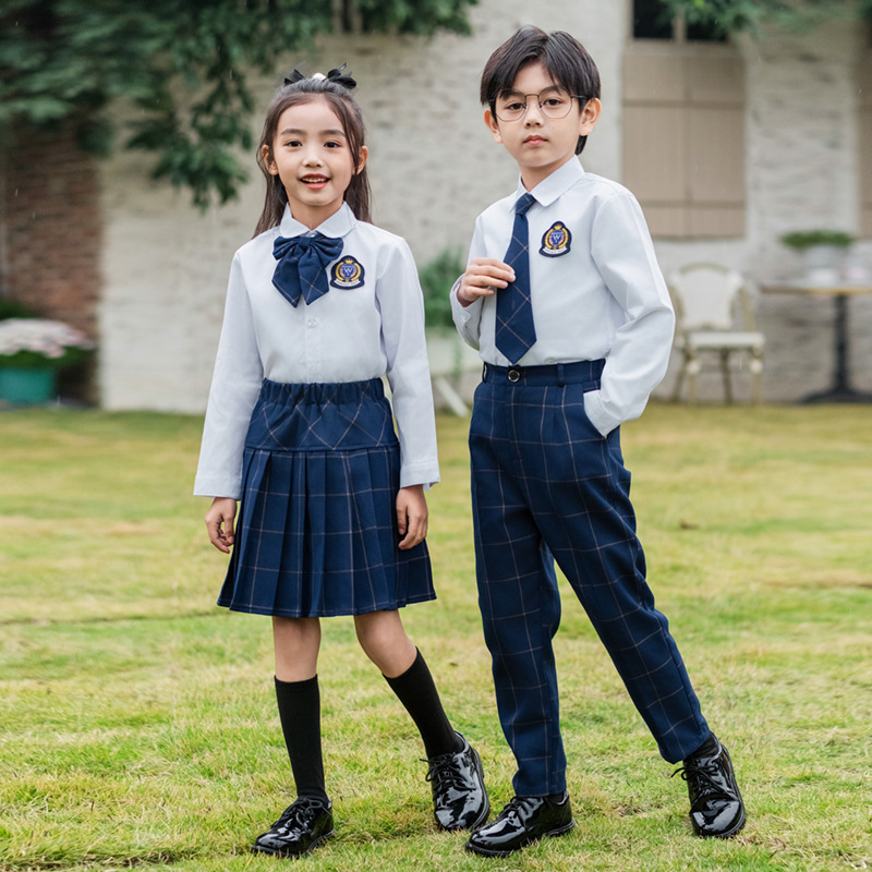 어린이 영국 격자 무늬 조끼 셔츠 정장 바지 소녀 양복 - Kids Education School 리뷰 및 가격