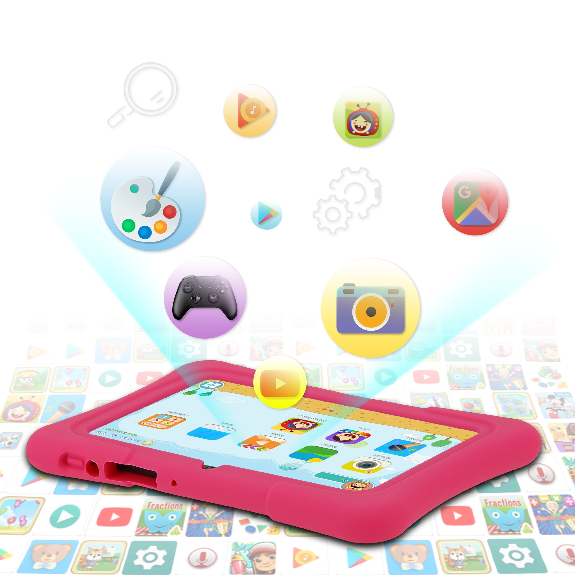 프리톰 7인치 키즈 태블릿 쿼드 코어 안드로이드 13  - Kids Education Software For Pc 리뷰 및 가격